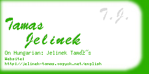 tamas jelinek business card